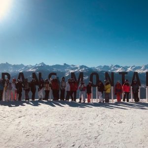 students in Crans Montana