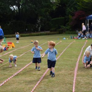 students on sports day