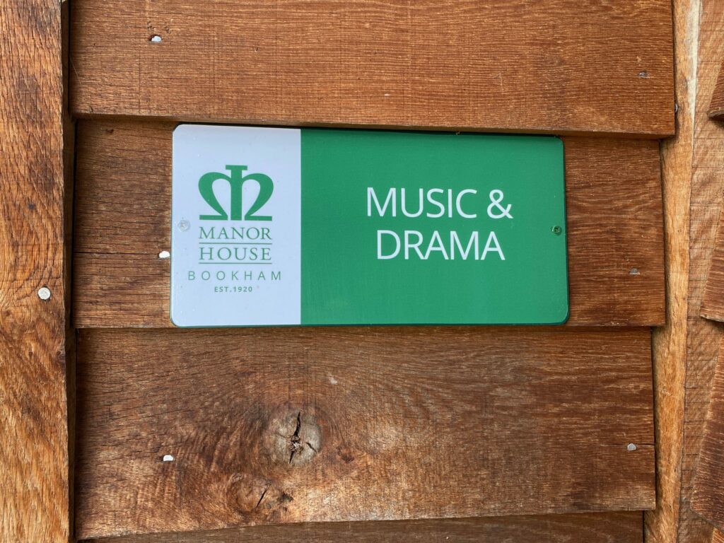 music and drama sign