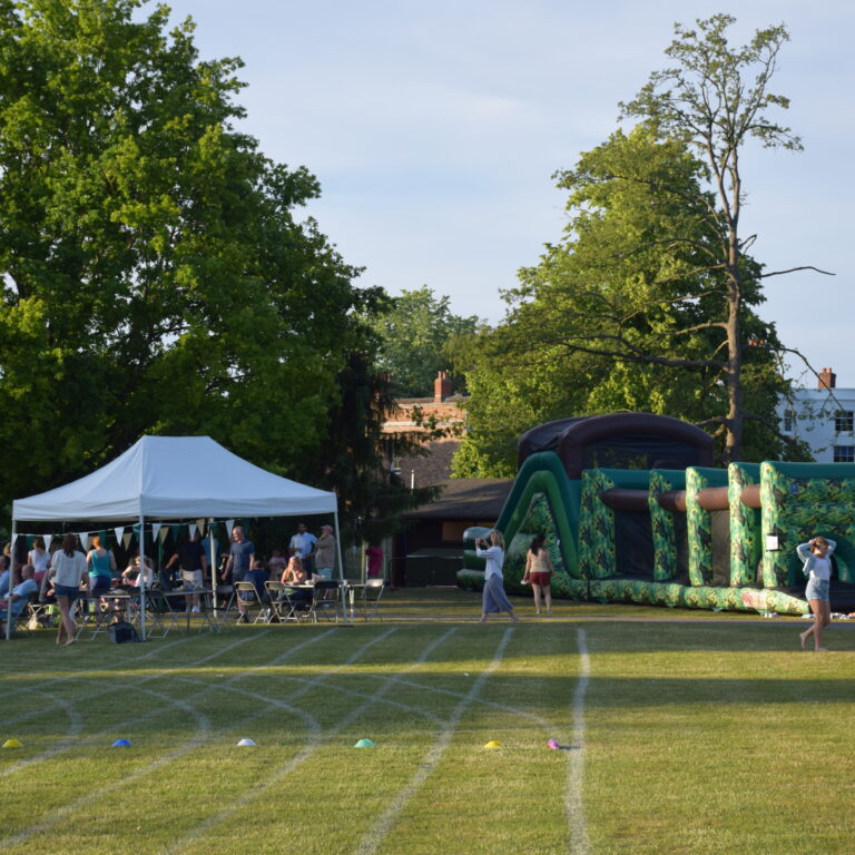 bouncy castles and marquees